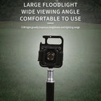 Keychain Light Mini Multifunctional Camping Flashlight USB Rechargeable LED Portable Bright COB Pocket Clip Lantern Outdoor Work