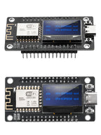 Esp-12F Nodecu Esp8266 WiFi development board module Ch340C, with 0.96 Oled screen, yellow blue display screen, DC3.3V-5V