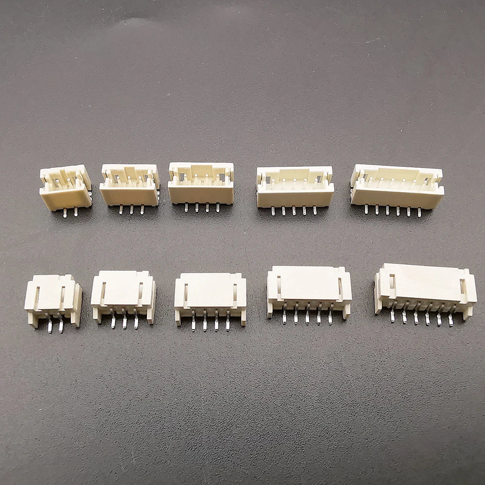 50Pcs JST PH 2.0 SMD SMT 2.0MM Pitch Male Pin Header Vertical/Horizontal Connector 2P/3P/4P/5P/6P For PCB Board Socket