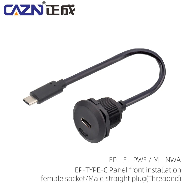 Type-C Bayonet FPC Female Male Back Mounted Socket Version 3.1 Receptacle 10Gbit/s Connector