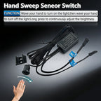DC12V24V Cabinet Closet Light Sensor Switch Intelligent Human Touch Dimming Hand Sweep Door Control Sensor Hidden Installation