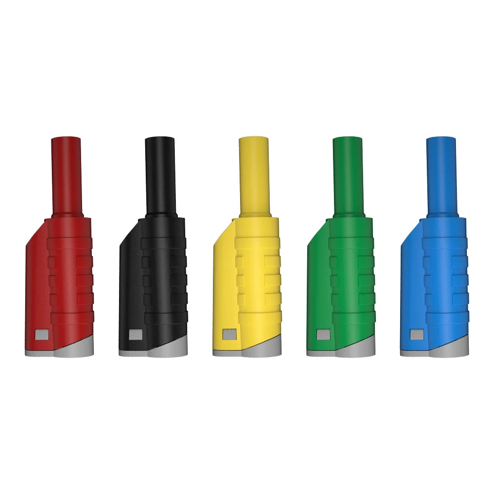 JZDZ 5pcs 4MM Safety Stackable Banana Plug High Quality Welding-free Connector for Multimeter DIY Assembly Tools J.10056A