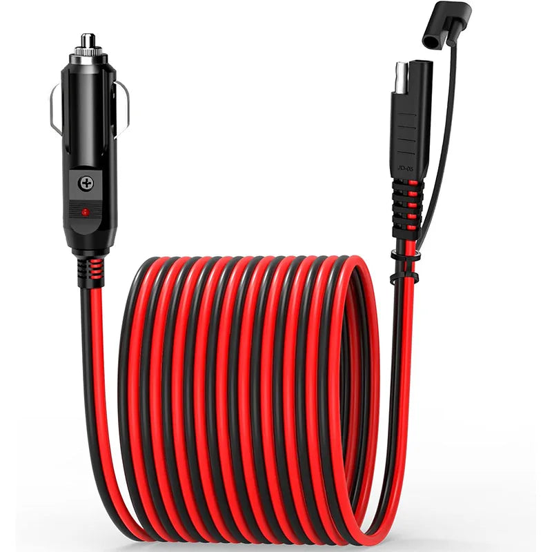 12AWG Car Cigarette Lighter Plug Cable, American Extension Cable To Sae Cable, SAE Cable Power Cord