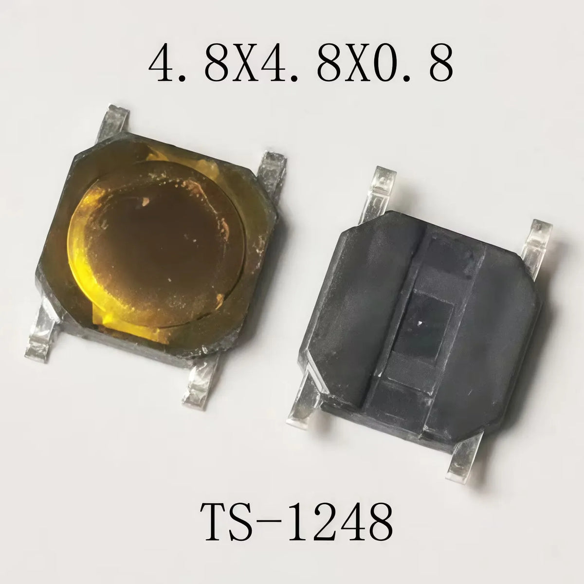 50pcs 4.8x4.8/4.5x4.5Super Tiny Momentary Push Button 12V Tactile Button Reset Button Switch 4Pin SMD Phone Screen Toy Use