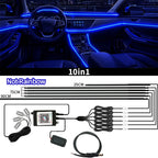 Symphony Car Ambient Lights Kit 18 in 1 LED Interior RGB APP Control Acrylic Guide Strip Light Auto Atmosphere Lamp