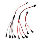 2pcs 2pin 3Pin 4Pin SM Splitter 1 To 2 3 4 LED Connector JST Male Female Connector Wire Cable For WS2812 WS2811 WS2801 Led Strip