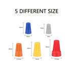 100Pcs~25pcs P1 P2 P3 P6 Colorful Wire Caps Electrical Connectors Screw Terminals With Spring Insert Twist Nuts Caps Connection