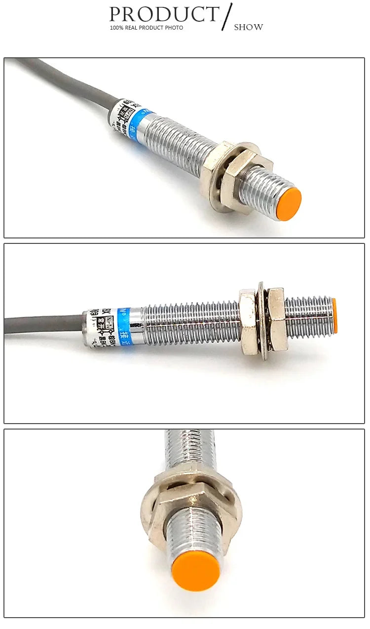 LJ8A3 Inductive Proximity Switch Sensor Switch M8 1mm 2mm NPN PNP 6-36V Open Close NO NC BX/BY/AX/AY/EX/DX/EZ/DZ Metal Switch