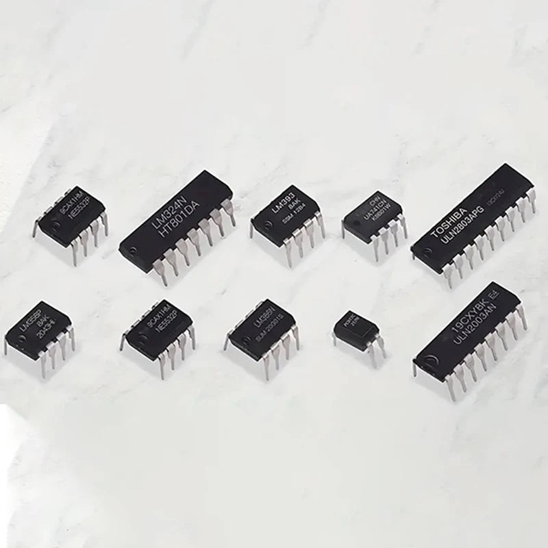 85PCS Integrated Circuit Chip Kit 10 Specifications IC-NE555 IC-LM324 IC-LM358 DIP Single Precision Timer Combination Kit