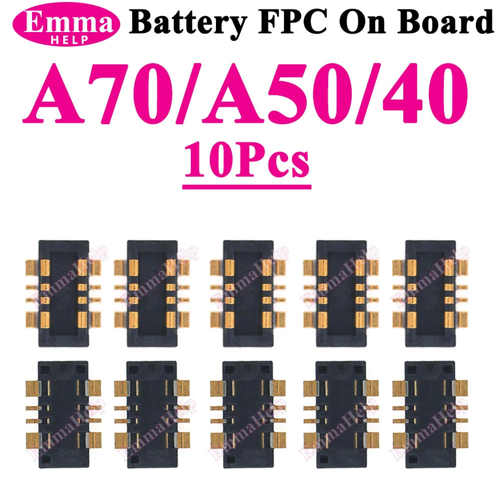 10Pcs Battery FPC Connector For Samsung A52 A32 A22 A52s A72 A71 A31 A51 A50s A30s A10 A20 A20e On Board inner Cilp Contact Plug