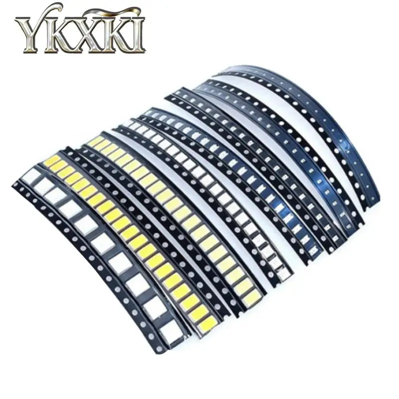 100PCS/lot 0402 0603 0805 1206 SMD LED Diodes Light Yellow Red Green Blue White Orange High brightness LED beads
