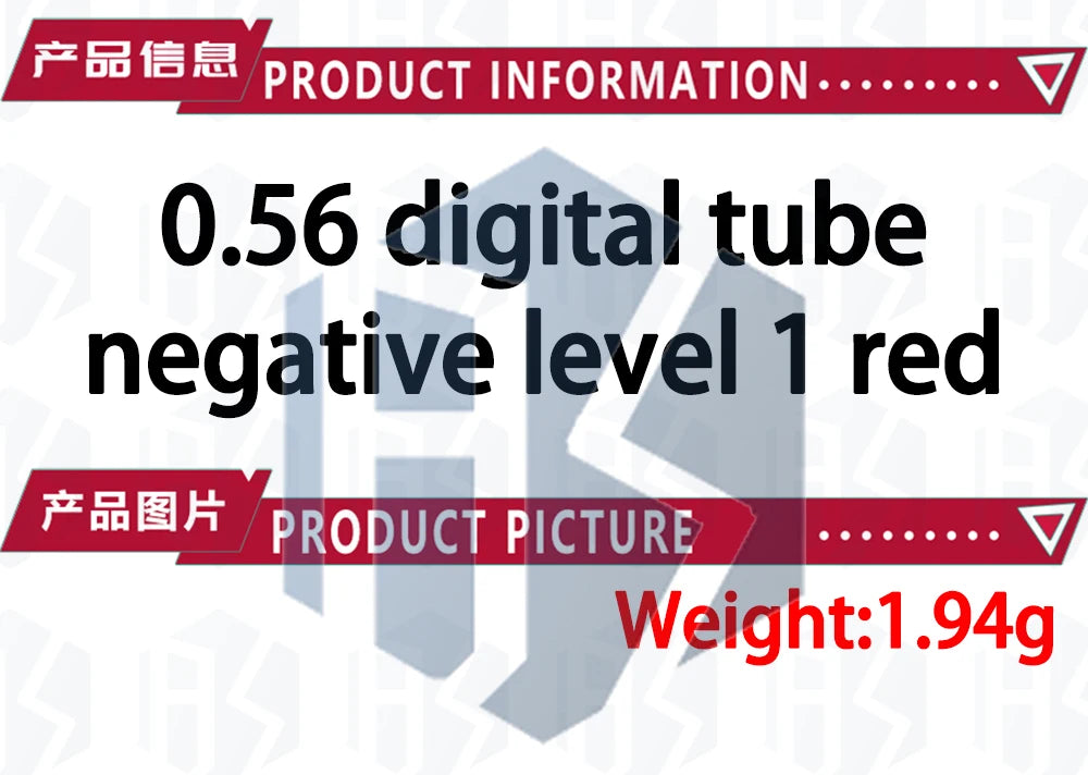 1~20PCS EGBO 0.56 inch 1bit Common Cathode Digital Tube Red LED Digit Display 7 Segment 0.5inch 0.5 0.56 inch 0.56'' 0.56in