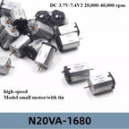 Micro N20 Motor DC3.7-7.4v High-speed Airplane Model Parts Remote Control Airplane DIY Strong Magnetic Carbon Brush Power Motor.