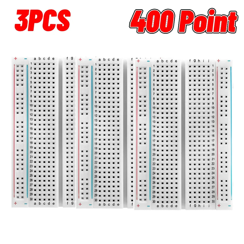 1-20pcs Breadboard 400 830 Point PCB Board MB-102 MB102 Test Develop Nodemcu Raspberri PI 2 lcd High Frequency 40pin Dupont Line