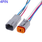 1 Pcs Deutsch DT connector with 15cm Wiring harness DT06-2S/DT04-2P 2P 3P 4P 6P 8P 12P waterproof electrical connector