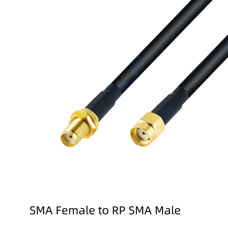 RP SMA/SMA Male plug to SMA Female Connector Low Loss SYV50-5/5DFB （LMR300）Coaxial Feeder Jumper Extension Cable