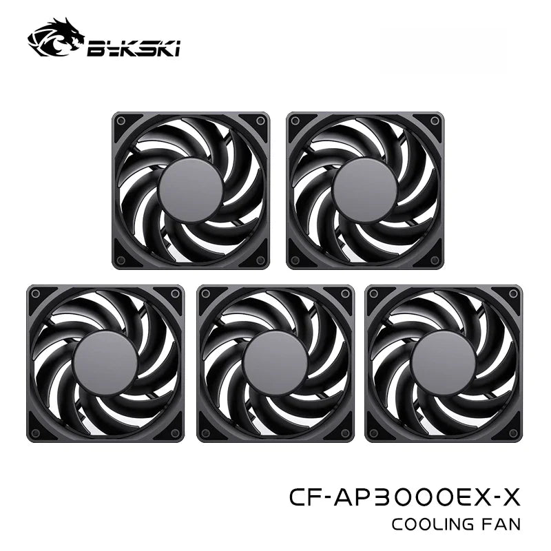 Bykski 120mm Fan Use for Water Cooling Radiator Computer PC Case 3008RPM Heatsink  Support PWM  CF-AP3000EX-X / CF-RBW3000EX-X