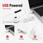 DC5V USB Laser Positioning Light Flexible Gooseneck Magnetic Base Red Line Cross For Sewing Cutting Quilting Machine Accessories