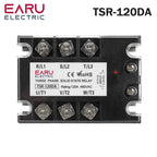 EARU Three Phase DC Control AC Solid State Relay Module SSR 10A 25A 40A 60A 80A 100A 150A 200A 5-32VDC to 24-480VAC Heat Sink