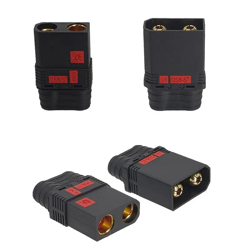 QS8-S/QS8-S+ High-Current Anti-Sparking QS8 to XT90 Adapter, Drone Lithium Battery Connector, Electric Vehicle Charging Plug
