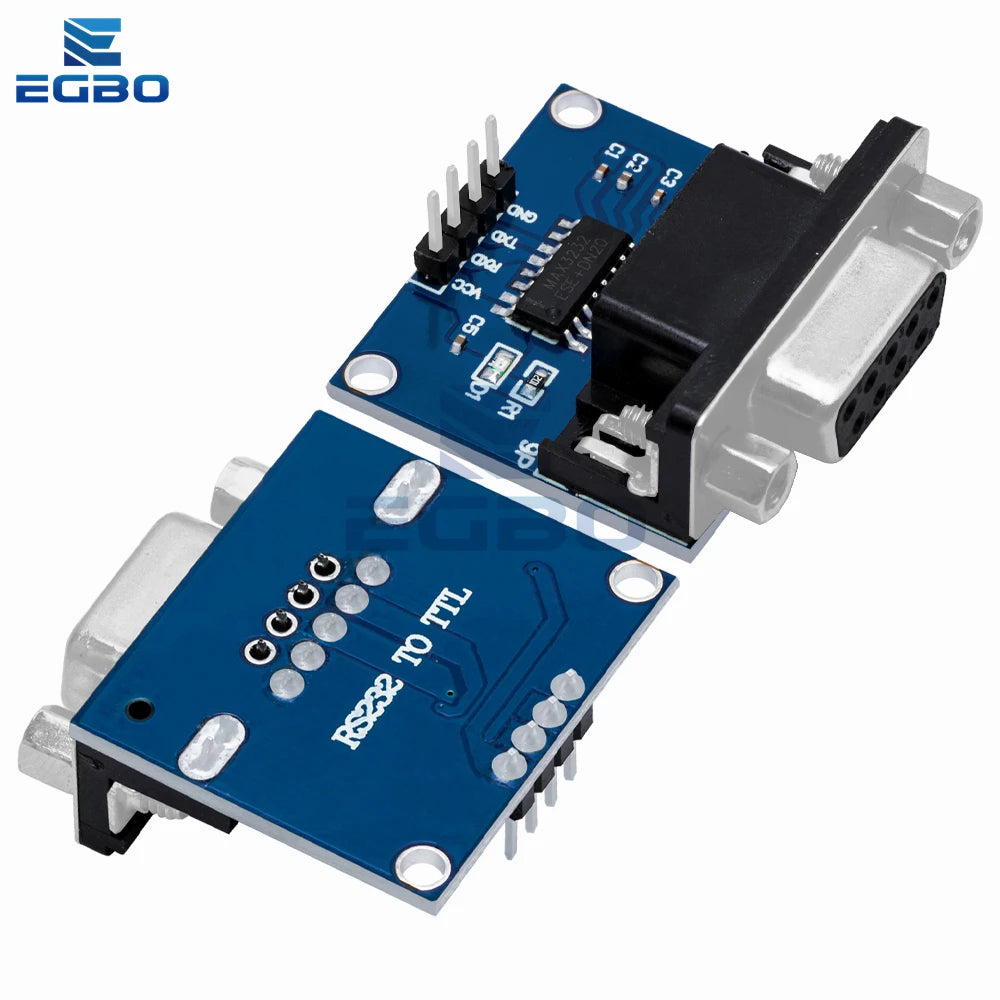1PCS  MAX3232 RS232 to TTL Serial Port Converter Module DB9 Connector MAX232