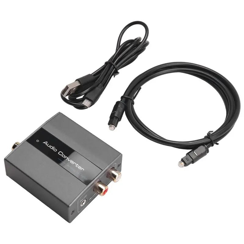 A13E-Analog To Digital Audio Converter RCA To Optical With Optical Cable Audio Digital Toslink And Coaxial Audio Adapter