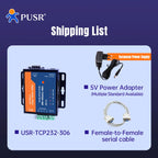 PUSR RS485 RS232 RS422 to Ethernet Converter Modbus RTU to TCP Gateway Serial Device Server USR-TCP232-306