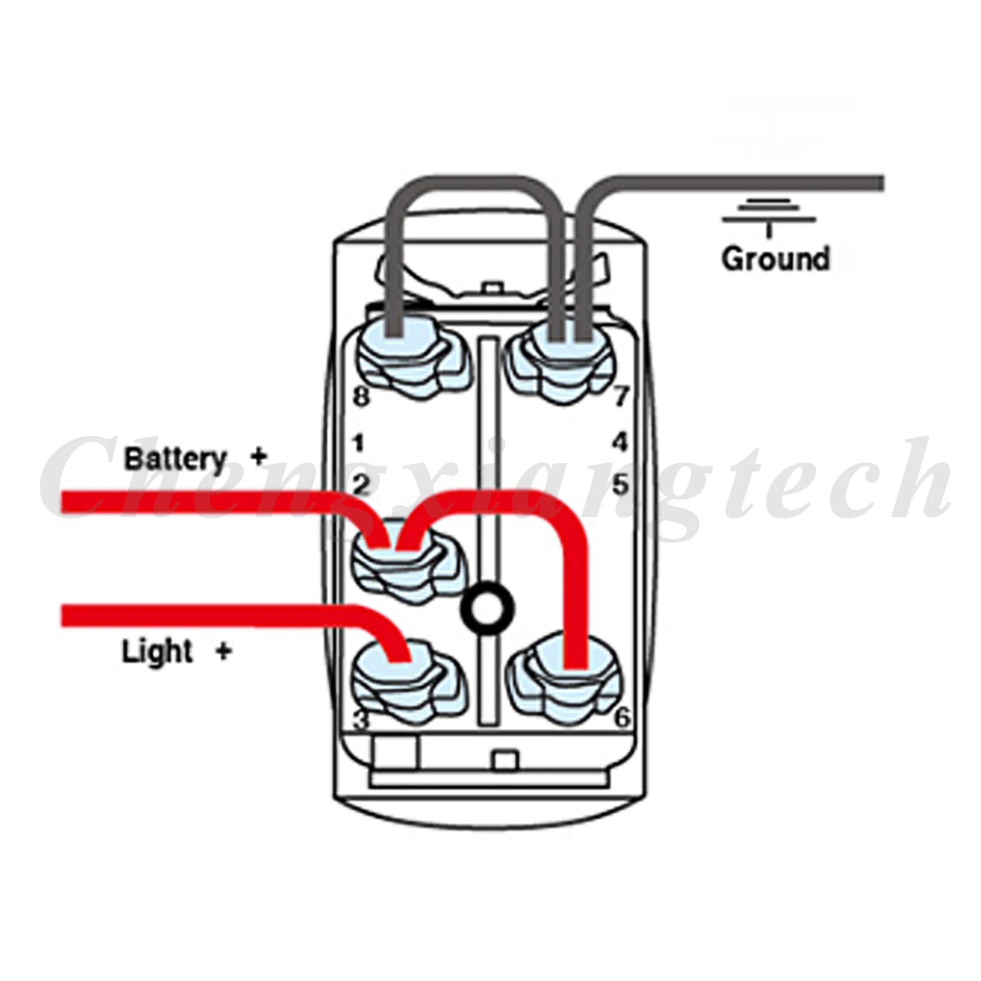 12V 20A Blue Led Car Boat Laser Rocker Switch ON OFF, (ON) OFF, ON OFF ON, (ON) OFF ON, (ON) OFF (ON) Waterproof
