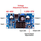 LM2596 DC-DC Step Down Converter Voltage Regulator 4V~40 to 1.3V-37V LED Display Voltmeter Buck Adapter Adjustable Power Supply