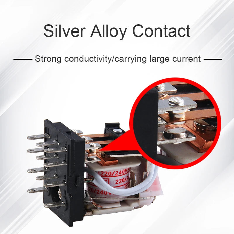 10pcs Small Intermediate Relay AC 220V DC C24 HH52P HH53P HH62P HH63P LED  General Mini Electromagnetic Relay Wholesale