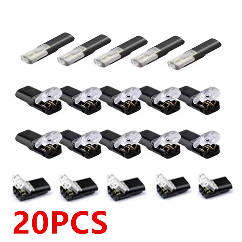 1/2/3 Way Quick-Connect Terminal Electrical Connector Strip Terminal Car Wire Cable Connection Sealed Dustproof Wire Auto Wiring
