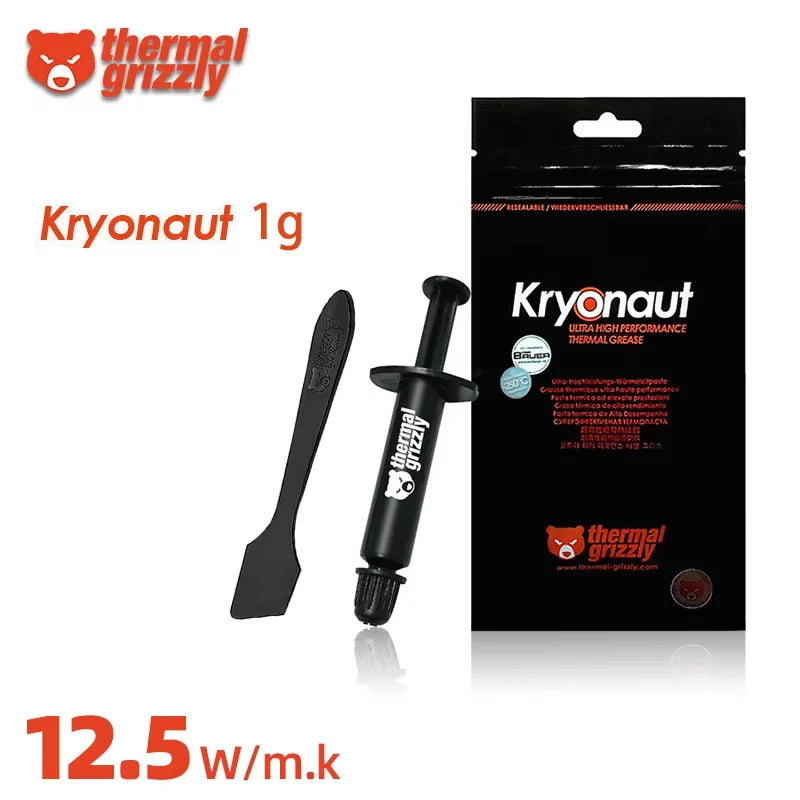 Thermal Grizzly Thermal Paste 12.5W/mk High Performance Cooler Compound Cooling Silicone Grease For Game PC PS5 CPU GPU Cooling