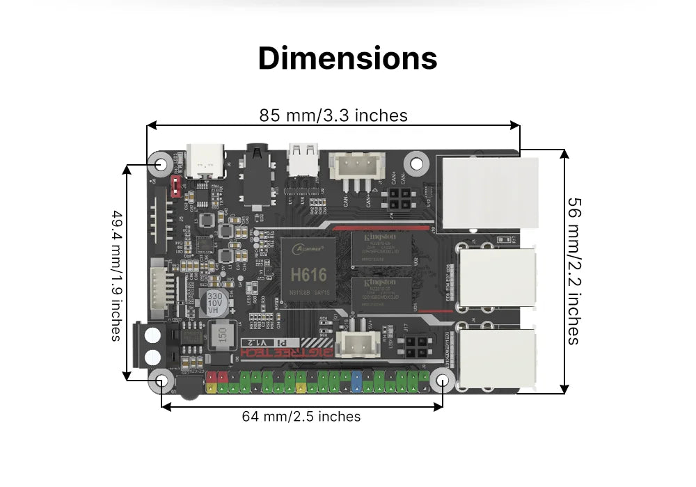 BIGTREETECH BTT PI V1.2 Quad Core Processor With 2.4G WiFi 40Pin GPIO VS Raspberry PI For Klipper I3 CoreXY 3D Printer DIy User