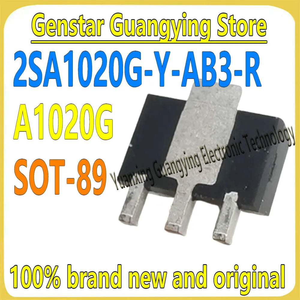 (10-100 pieces) 2SA1020G-Y-AB3-R 2SA1020G 2SA1020 A1020G SOT-89 2A 50V PNP Surface Mount Transistor (BJT) 100% brand new