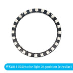 5V 1Bit 3 4Bit 7 8Bit 9 12Bit 16Bit 24Bit 32Bit 64 Bits WS2812 5050 RGB LED Ring Lamp Light + Integrated Drivers For Arduino Diy