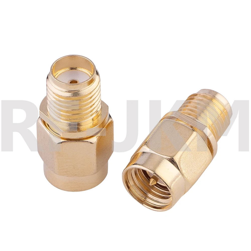 18Pcs Adapter SMA / RP-SMA to SMA / RPSMA Male Plug & Female Jack Straight & Right Angle RF Coaxial Connector