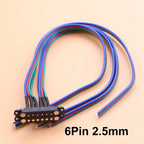JCD Spring Loaded Male Female 2.5/2.54 MM Pitch 2P 3 4 5 6 7 8 Pole Through Holes PCB BTB Connector 2A DC Magnetic Pogo Pin