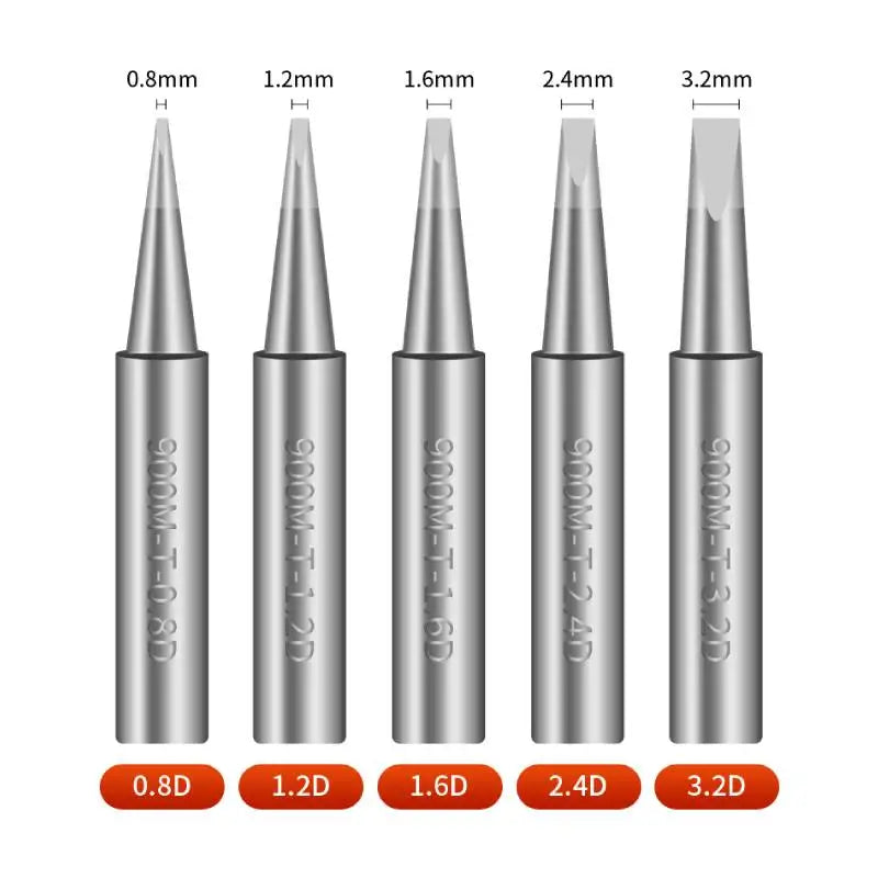 Handif 900M Soldering Iron Tips Lead-Free Pure Cooper Soldering Station Sting 900m Fit 936/937/938/969 Solder Station