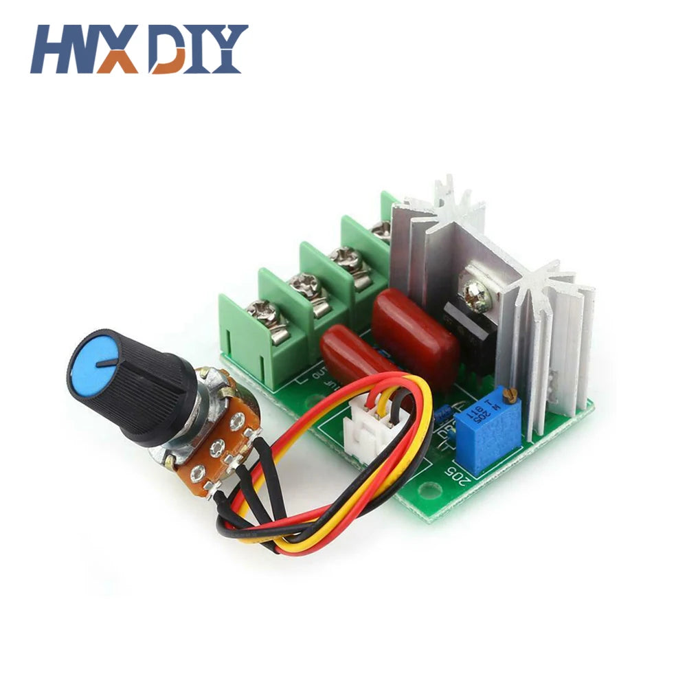 2000W AC 220V SCR Voltage Regulator LED Dimming Dimmers High Power Motor Speed Controller Governor Module W/ Potentiometer