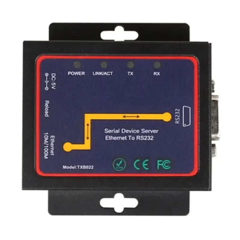 Industrial Modbus Serial RS232 RS485 RS422 to Ethernet Converter Device Server TCP/RTU/UDP RJ45 to RS232+RS485