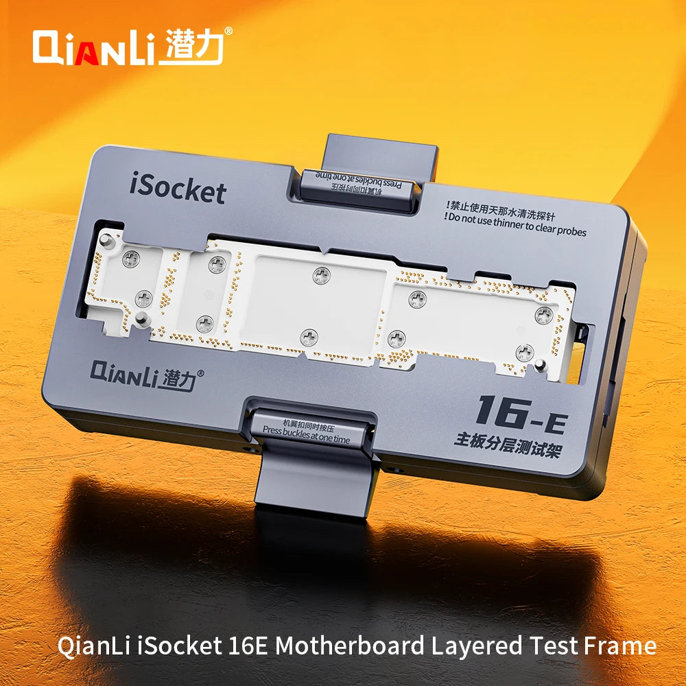QIANLI ISocket Motherboard Middle Layer Test Stand for IPhone 16E X-16 Logic Board Function Diagnostic Double-deck Repair Tools