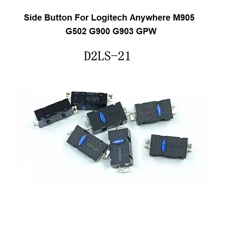 New OMRON D2LS-21 Blue Dot Mouse Micro Switch For Logitech Anywhere M905 Side Button Of G502 G900 G903 GPW Gaming Mouse