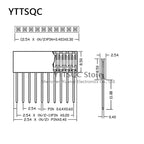 10pcs 2.54mm 1x2/3/4/5/6/8/10/12/15/16/20/40 Pin Single row Straight FEMALE Stackable 11mm Long Legs Header For Arduino Shield