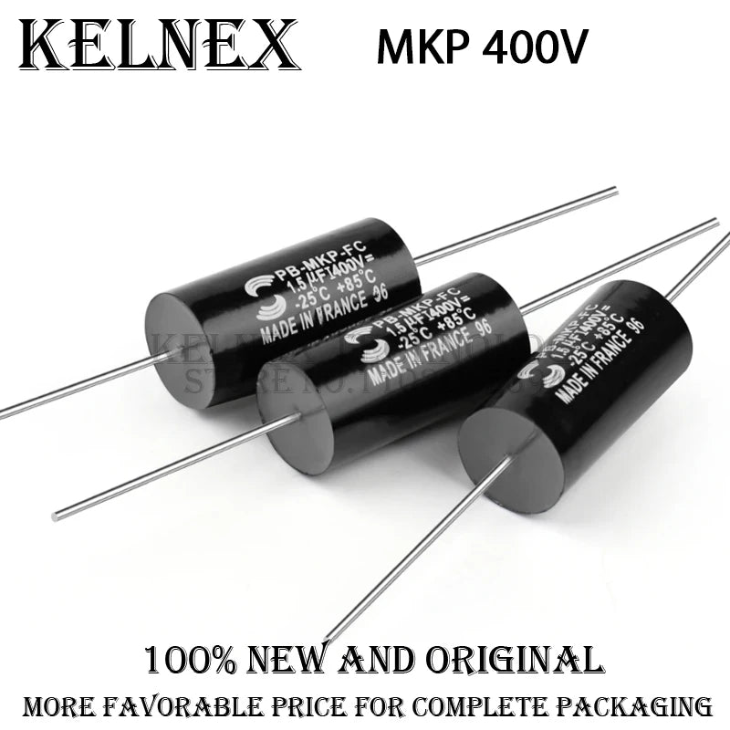 1Pcs MKP Capacitor Audiophiler Kondensotor HIFI Fever Electrodeless Audio Metal Film 400V 630V 1.5UF 1.8UF 2.2UF 3.3UF 4.7UF