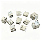 5PCS USB Interface Socket Type A Standard Port Female Male Solder Jacks Connector DIP Straight Vertical Bend Needle PCB Socket