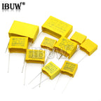 10pcs 275VAC capacitor X2 series 0.01UF ~ 2.2UF Polypropylene film capacitor New 10nf 100nf 150nf 200nf 680nf 470nf 1UF