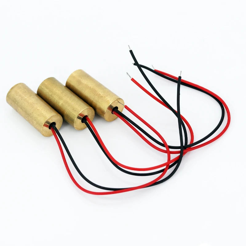 1/5/10Pcs Laser Head 650nm 9mm 3V 50mW Laser Cross Diode Module Red Copper Head Line / Point / Cross Laser Diode