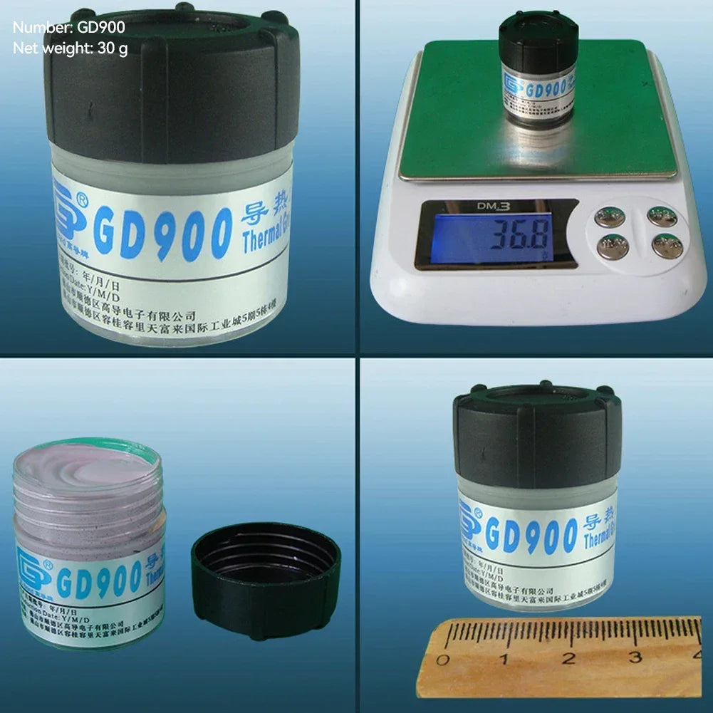 3/5/7/15/30g 4.8W/M-K High Performance Thermal Grease Syringe Thermal Grease Paste GD900 Heatsink Compound Grease For CPU CN30