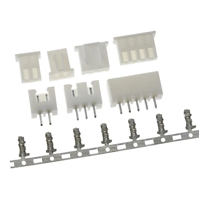 10sets JST XH2.54 2/3/4/5Pin Terminals Plastic Shell Male Plug + Female Socket Wire Connector XH 2.54 2P 3P 4P 5P 6P 8P 10P 12P