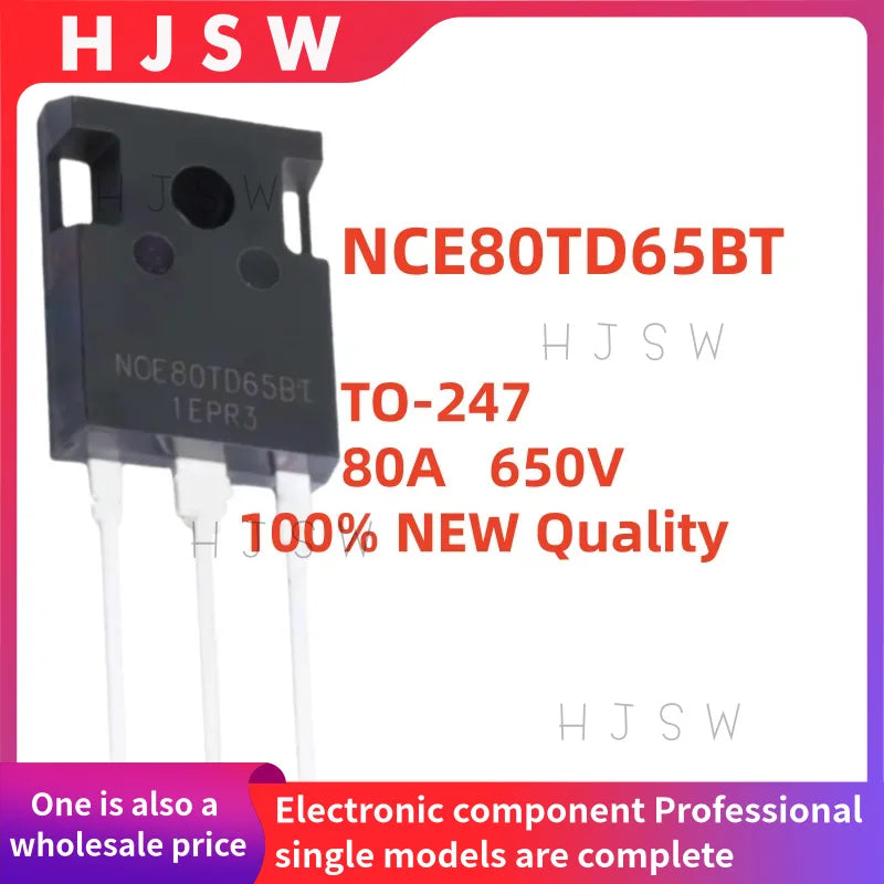 5/10/20PCS 100% Brand New and Quality NCE80TD65BT NCE 80TD65BT  NCE80TD65 80TD65 TO-247 80A 650V High-power IGBT Transistors